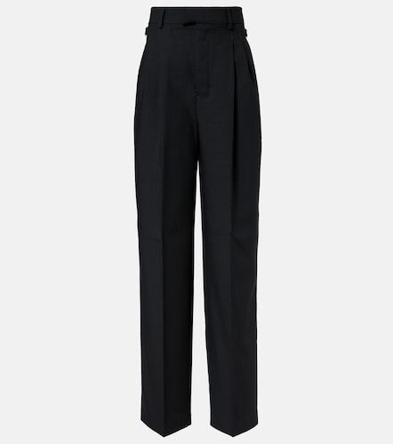 Pantalones de sarga de lana virgen - Ami Paris - Modalova