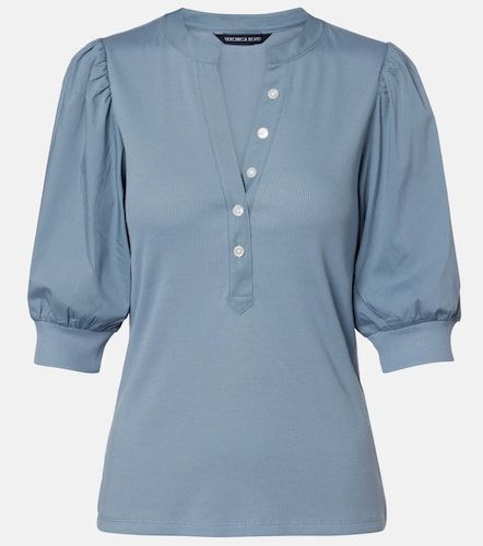 Coralee cotton-blend blouse - Veronica Beard - Modalova