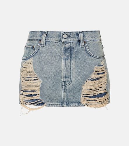 Macaria distressed denim miniskirt - Acne Studios - Modalova