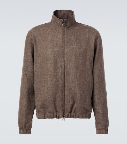 Linen and wool bomber jacket - Loro Piana - Modalova