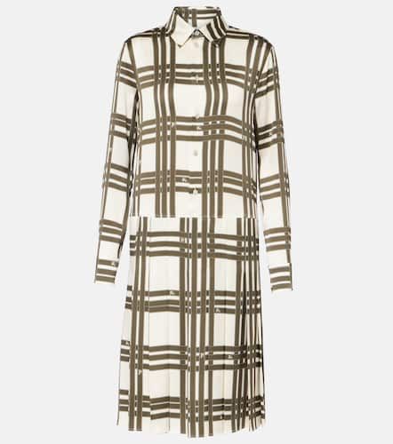 Ribbon Check silk shirt dress - Burberry - Modalova