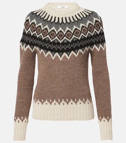 ChloÃ© Fair Isle wool and cashmere sweater - Chloe - Modalova