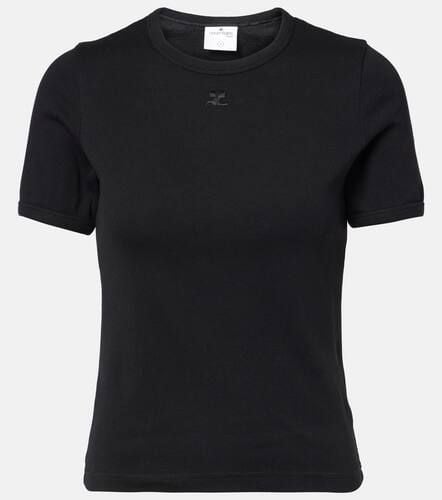 CourrÃ¨ges Heritage logo cotton jersey T-shirt - Courreges - Modalova