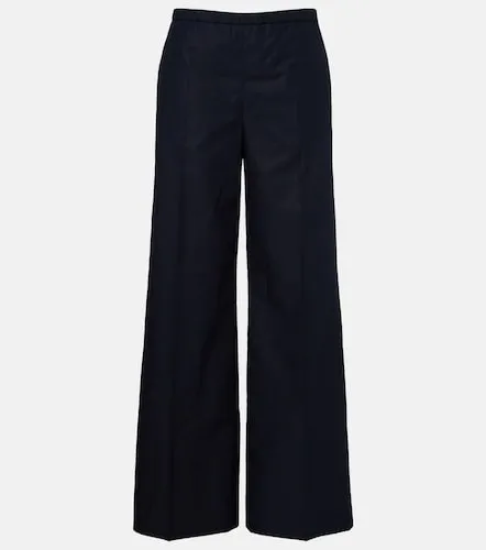 Pantaloni a gamba larga in cotone - Moncler - Modalova