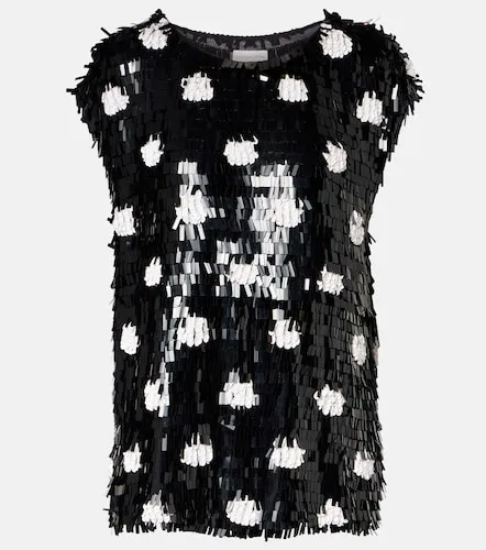 Cuzco sequined silk top - Dries Van Noten - Modalova