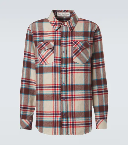 Plaid cashmere shirt with amethyst - God's True Cashmere - Modalova