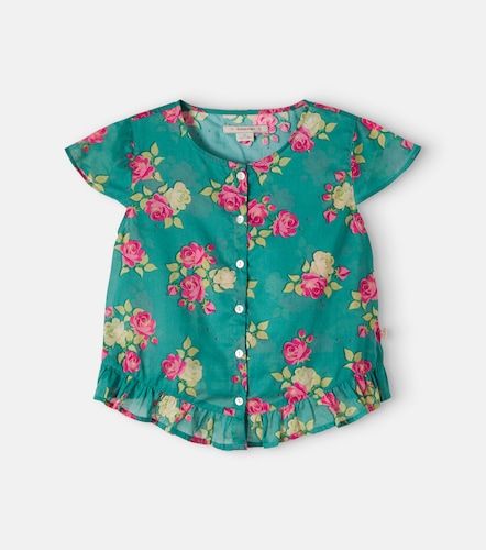Konges Sløjd Camisa Viola de algodón floral con volantes - Konges Slojd - Modalova