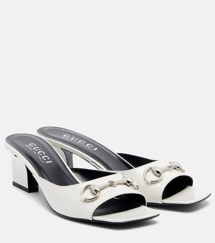 Signora Horsebit leather mules - Gucci - Modalova
