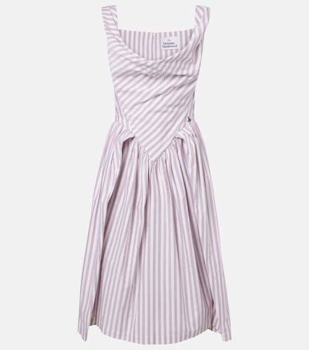 Vestido midi Sunday de algodón a rayas - Vivienne Westwood - Modalova