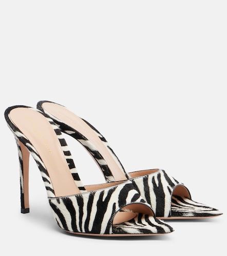 Mules Elle de pelo estampados - Gianvito Rossi - Modalova