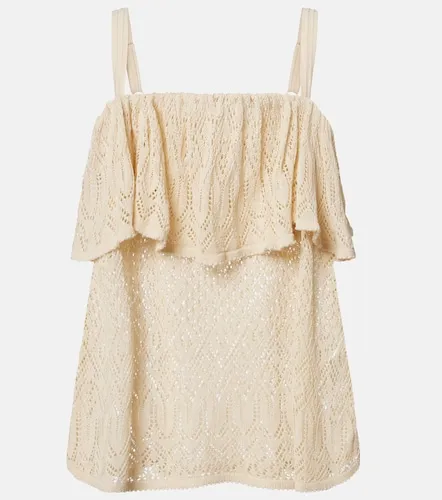 Mahon knitted ruffled lace top - Zimmermann - Modalova