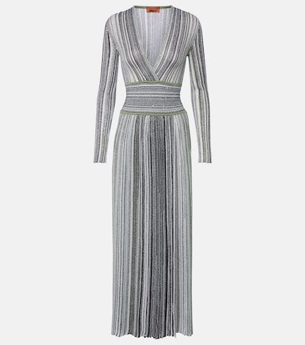 Missoni Abito midi in lamé a righe - Missoni - Modalova