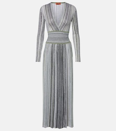 Vestido largo de lamé a rayas - Missoni - Modalova