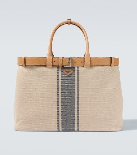 Borsa Buckle in canvas con pelle - Prada - Modalova