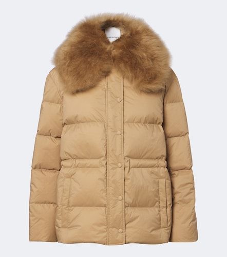 Daunenjacke mit Shearling - Yves Salomon - Modalova