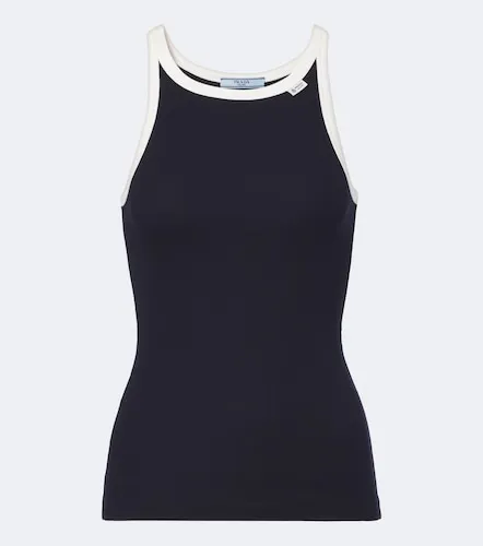 Tank top acanalado de algodón - Prada - Modalova