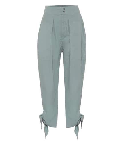 Gaviao high-rise cotton pants - Isabel Marant - Modalova