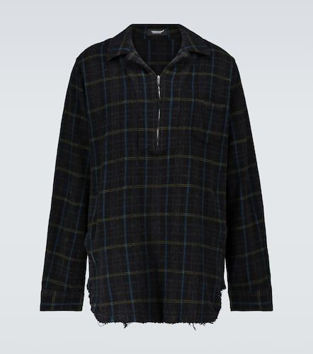 Half-zipped checked wool overshirt - Undercover - Modalova