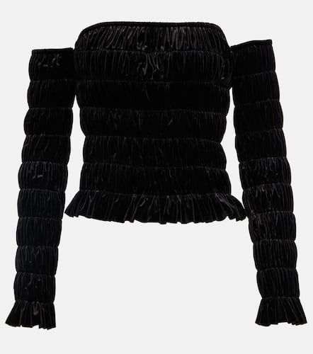 Velvet tube top with detached sleeves - Norma Kamali - Modalova