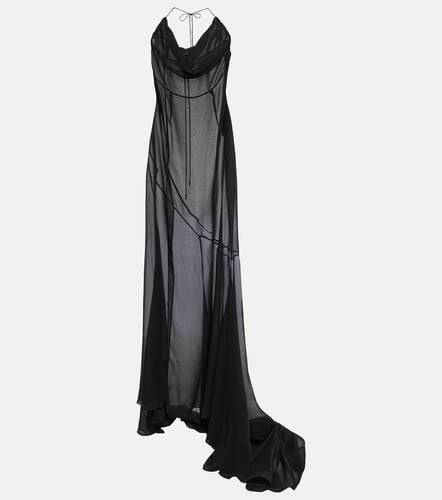 Alessandra Rich Silk georgette gown - Alessandra Rich - Modalova