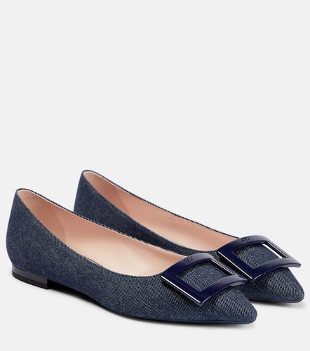 Gommettine Ball denim ballet flats - Roger Vivier - Modalova