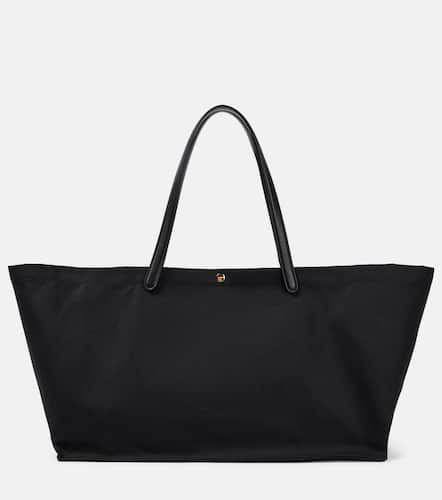 Idaho XL leather-trimmed twill tote bag - The Row - Modalova