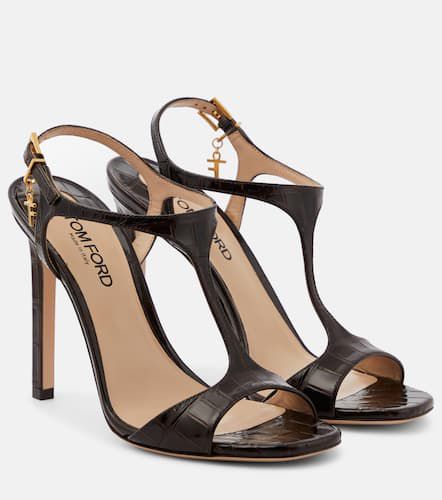 Angelina croc-effect leather sandals - Tom Ford - Modalova