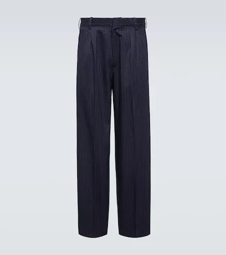 Pantaloni gessati in cotone e lino a righe - Kenzo - Modalova