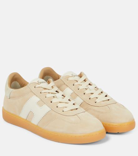 H647 leather-trimmed suede sneakers - Hogan - Modalova