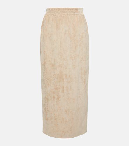 Corduroy pencil midi skirt - Brunello Cucinelli - Modalova