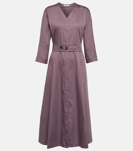 Pleated cotton midi dress - 'S Max Mara - Modalova