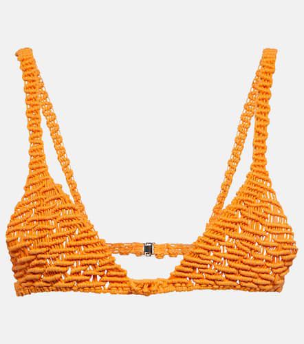 Beaded cotton bralette - Roberta Einer - Modalova