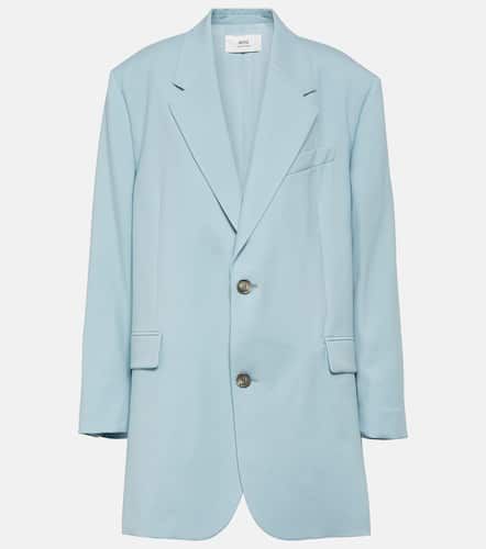 Single-breasted virgin wool blazer - Ami Paris - Modalova