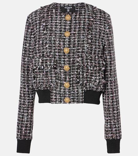 Balmain Bomber in tweed - Balmain - Modalova