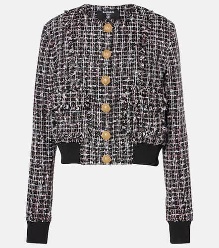 Balmain Tweed bomber jacket - Balmain - Modalova