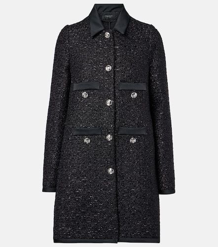 Satin-trimmed bouclÃ© coat - Giambattista Valli - Modalova