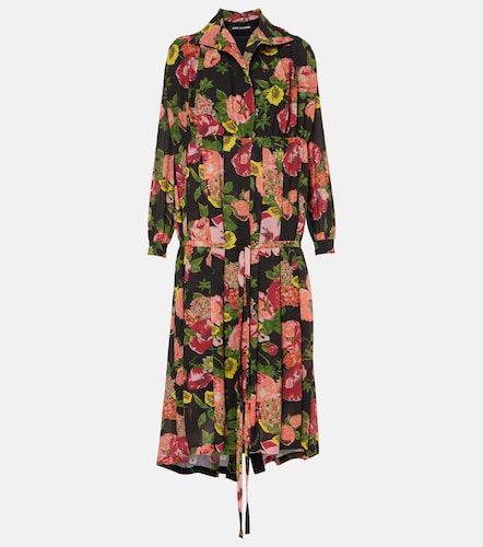 Abito midi in georgette e jersey - Junya Watanabe - Modalova