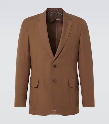 Single-breasted silk and linen blazer - Ralph Lauren Purple Label - Modalova