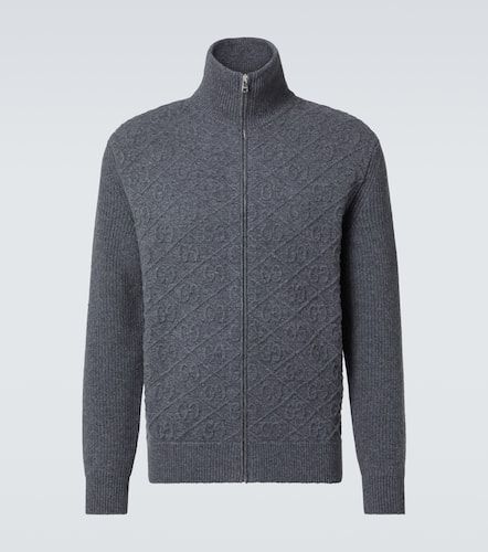 Gucci GG embossed wool cardigan - Gucci - Modalova