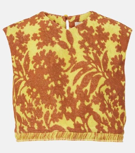 AlÃ©mais Amarillo printed cotton-blend crop top - Alemais - Modalova