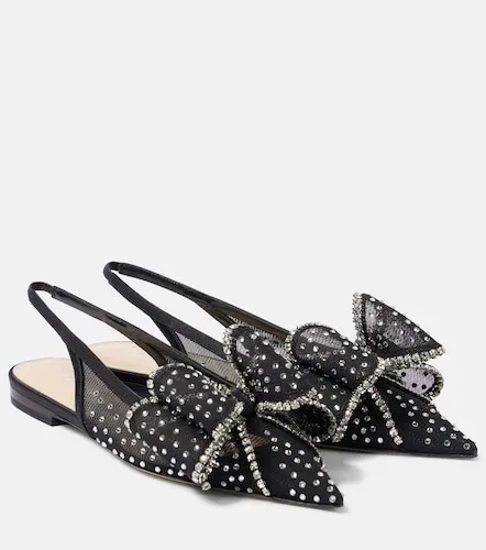 Le Cadeau mesh slingback flats - Mach & Mach - Modalova