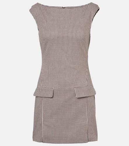 Staud Walker checked minidress - Staud - Modalova