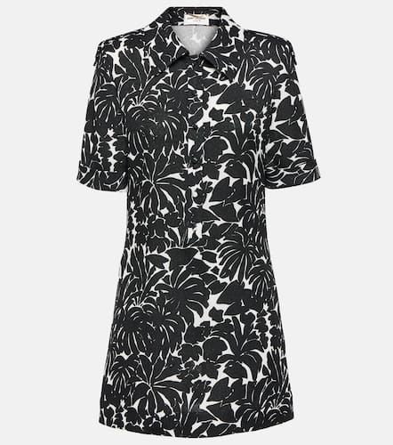 Floral jersey shirt dress - Saint Laurent - Modalova