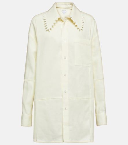Camicia in lino oversize - Bottega Veneta - Modalova