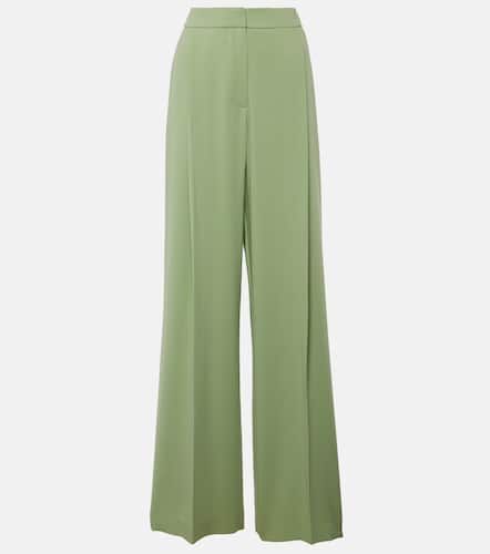 Pantalon ample en soie mélangée - Oscar de la Renta - Modalova