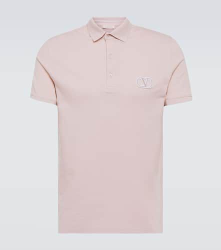 Logo cotton piquÃ© polo shirt - Valentino - Modalova