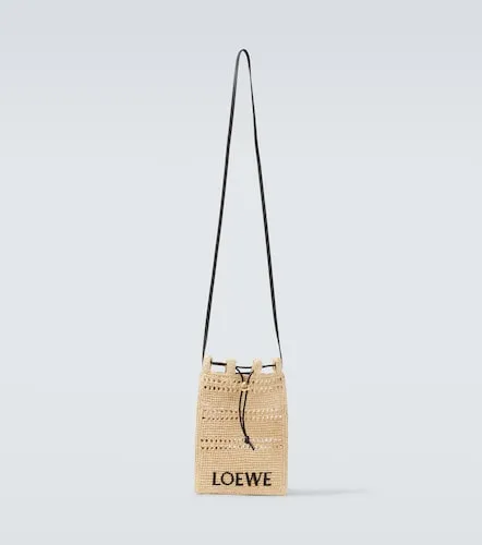 Paula's Ibiza - Borsa a tracolla in rafia con logo - Loewe - Modalova