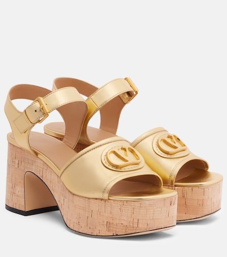VLogo leather platform sandals - Valentino Garavani - Modalova
