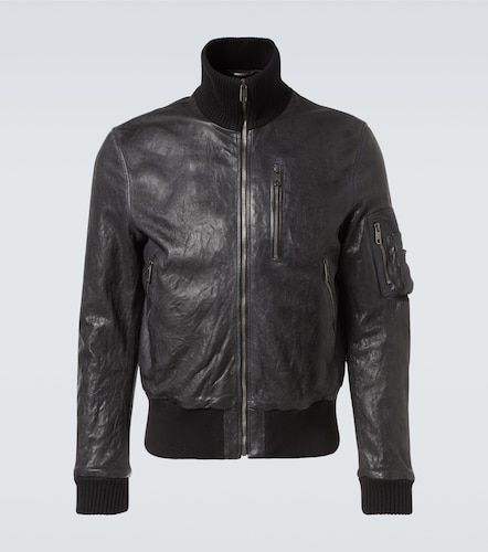 Dolce&Gabbana Leather bomber jacket - Dolce&Gabbana - Modalova