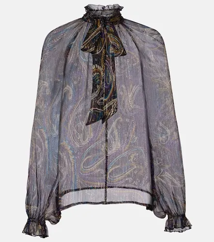 Etro Paisley silk-blend blouse - Etro - Modalova